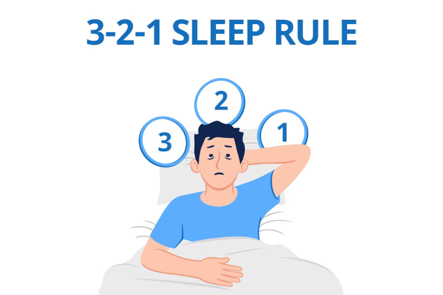 3 2 1 rule for bedtime